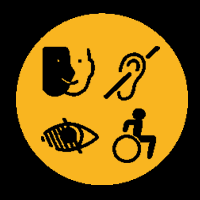 Picto illustrant une personne handicapée
